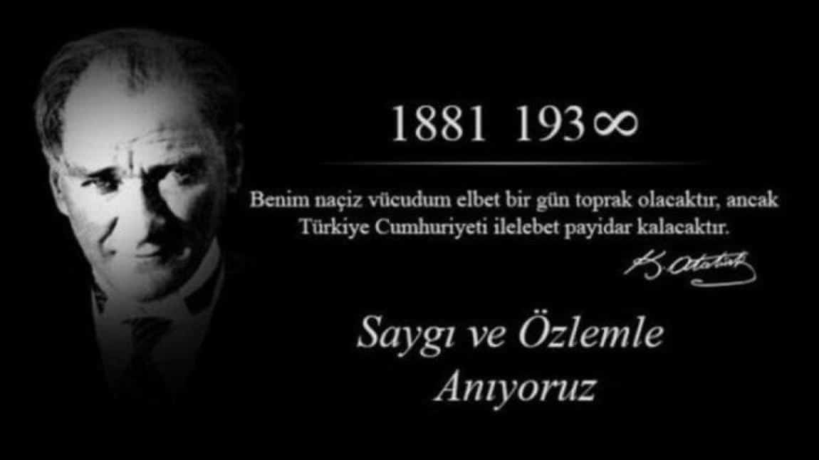  Atatürk'ü Anma Töreni
